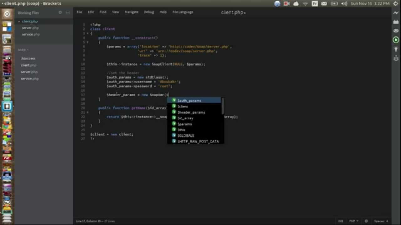 How to Create a SOAP Client/Server in PHP (Added Authentification) – Part 02